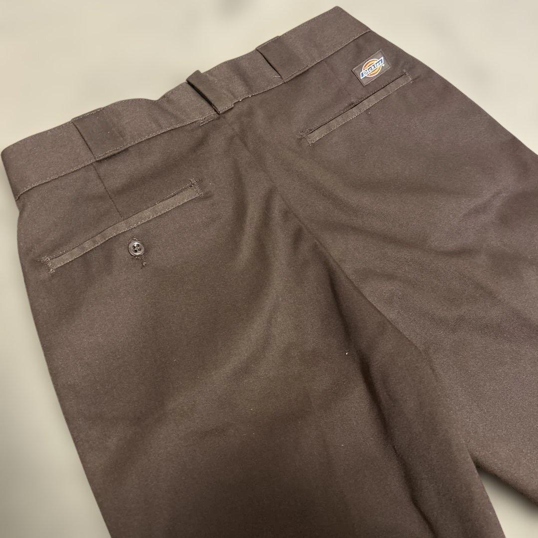 USA製 Dickies 874 ブラウン/ TALON ジップ　裾上げ