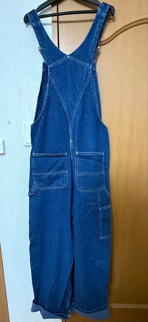 からし Carhartt デニムオーバーオール 32×30