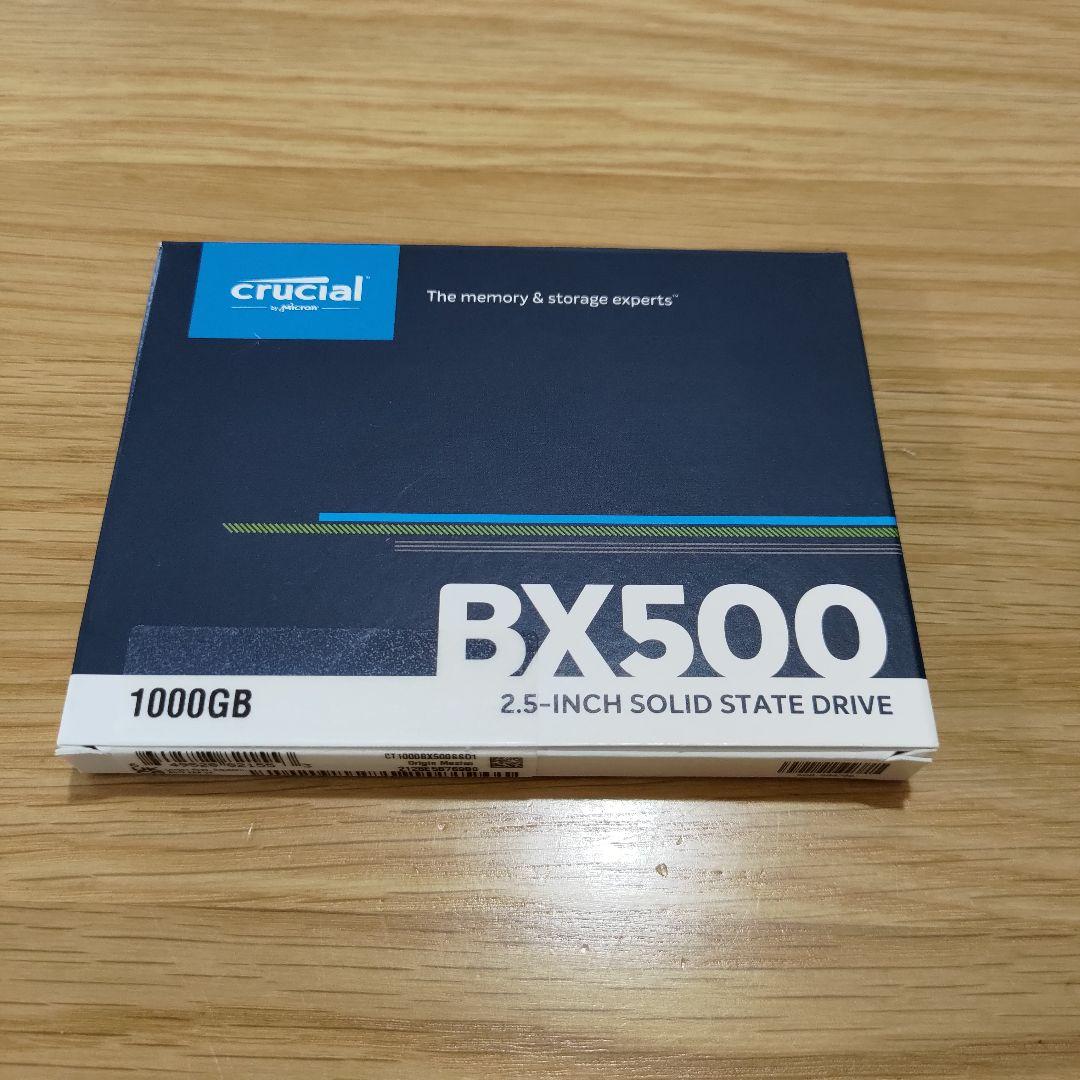 【新品】Crucial SSD BX500 1000GB SATA 2.5インチ