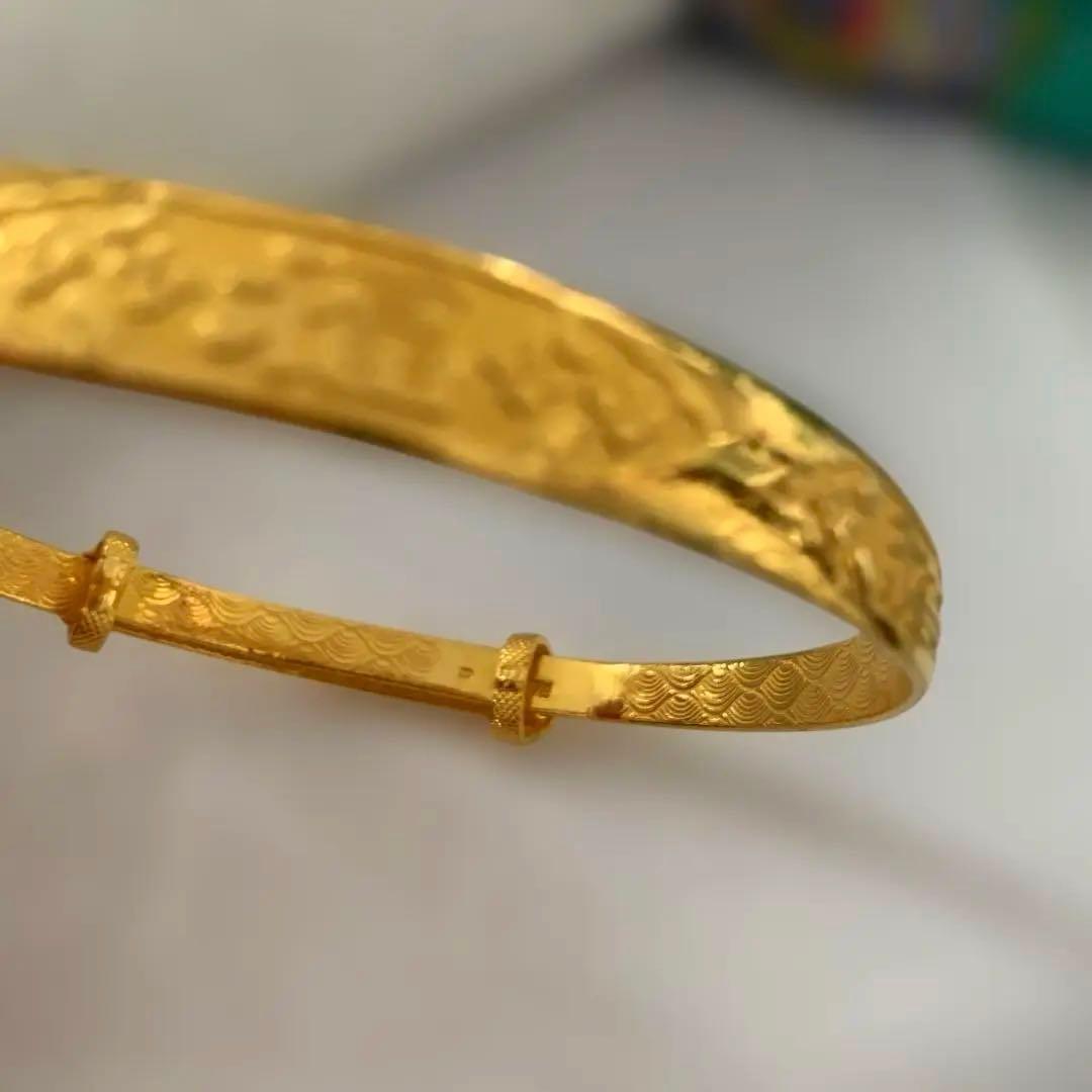 本物24金バングル999足金k24バングル999k24