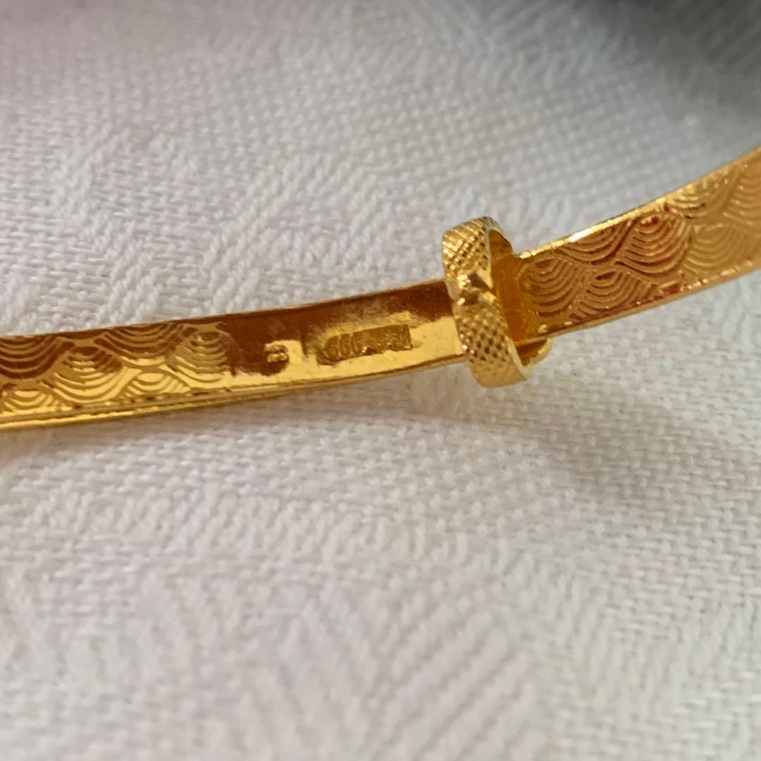 本物24金バングル999足金k24バングル999k24