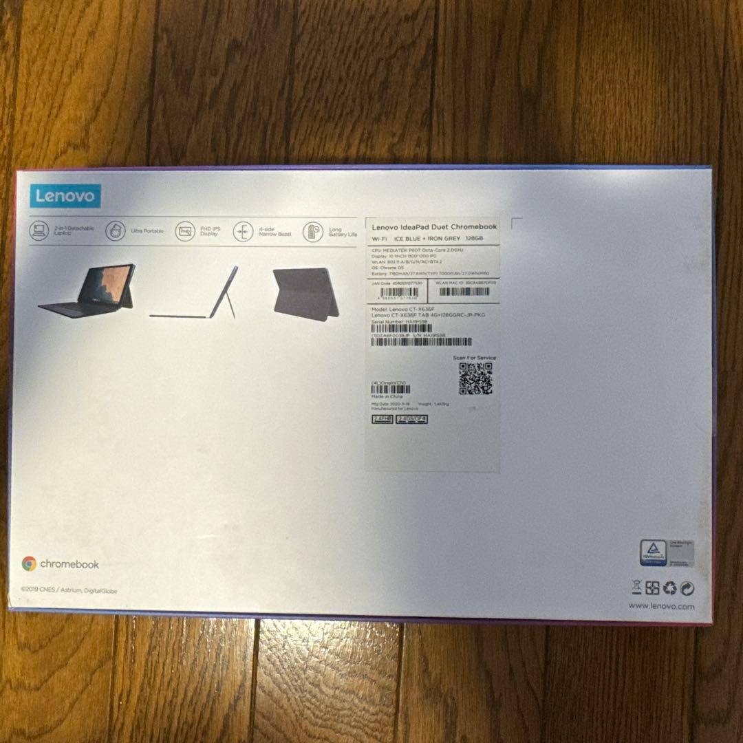 Chromebook 本体 取外し可キーボード付Lenovo CT-X636F