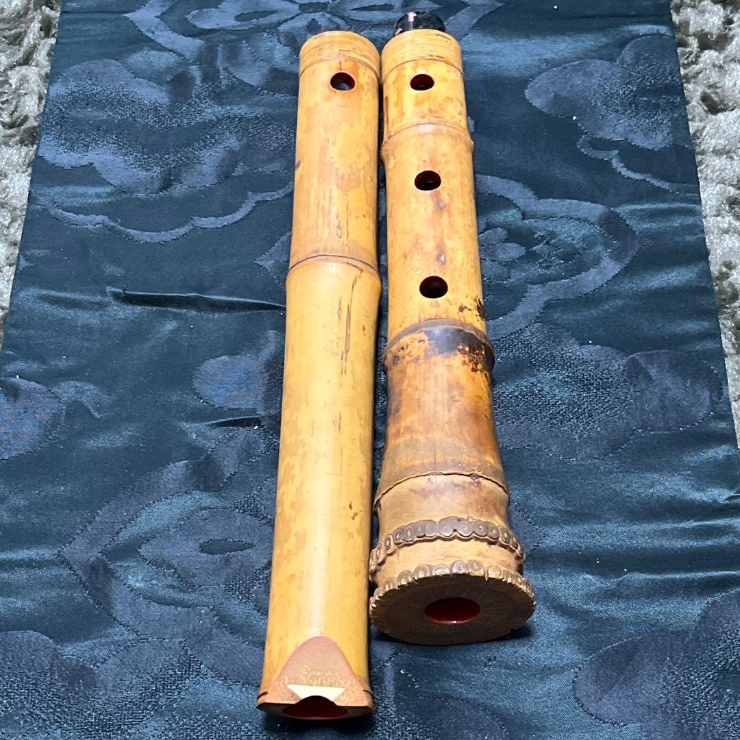 尺八 琴古流 一尺九寸管 籐巻き 【音出し確認済み】