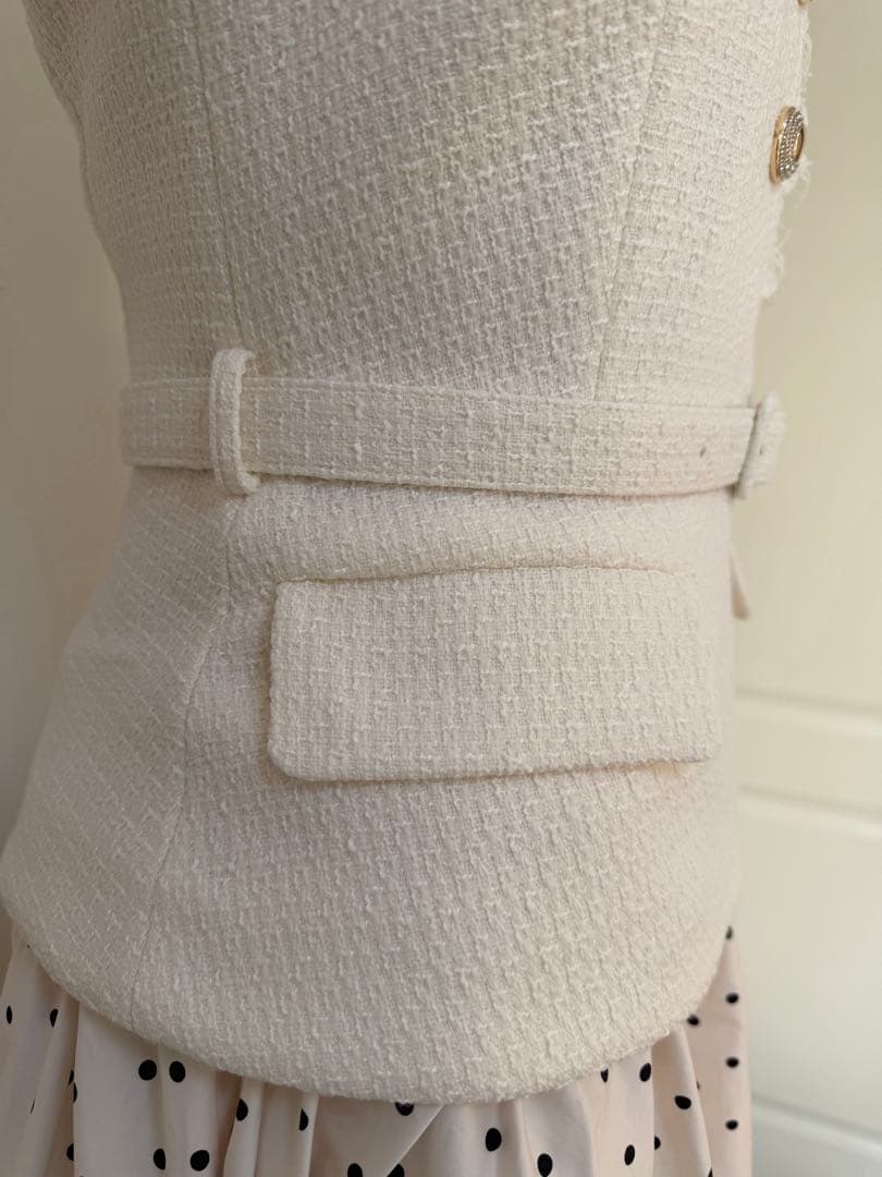 ✳️人気新作 新品SelfPortrait 白ロングワンピース