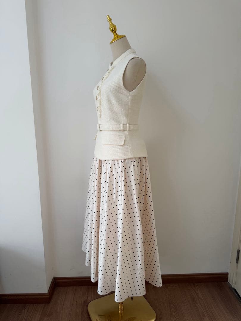 ✳️人気新作 新品SelfPortrait 白ロングワンピース