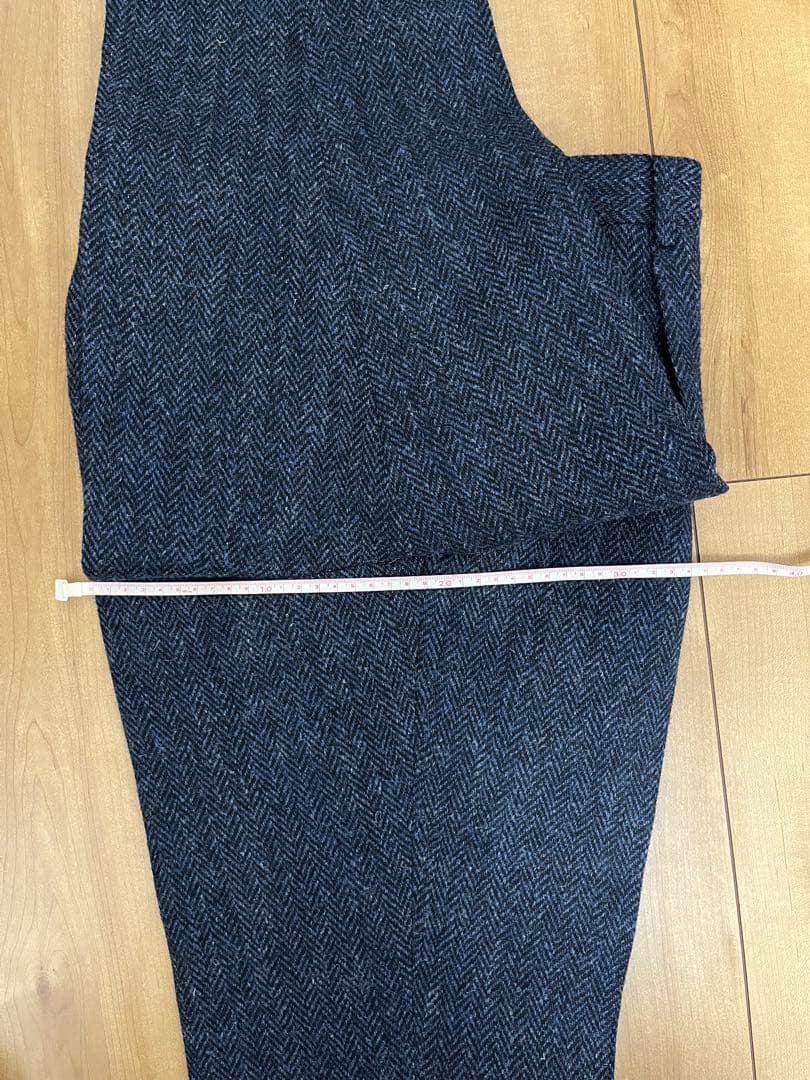 SUITS SELECT ハリスツイード ダークブルーヘリンボーン スラックス