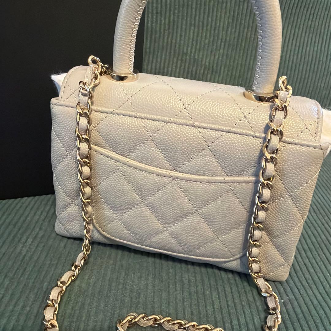 【nn】新品未使用★CHANEL ココハンドル14.5 グレー限定色★