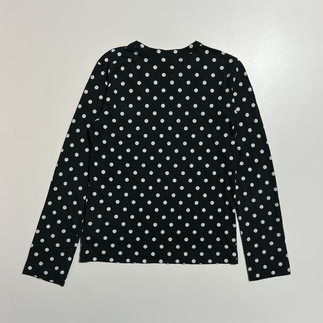 PLAY COMME de GARÇONS 長袖カットソー ドット ブラック S