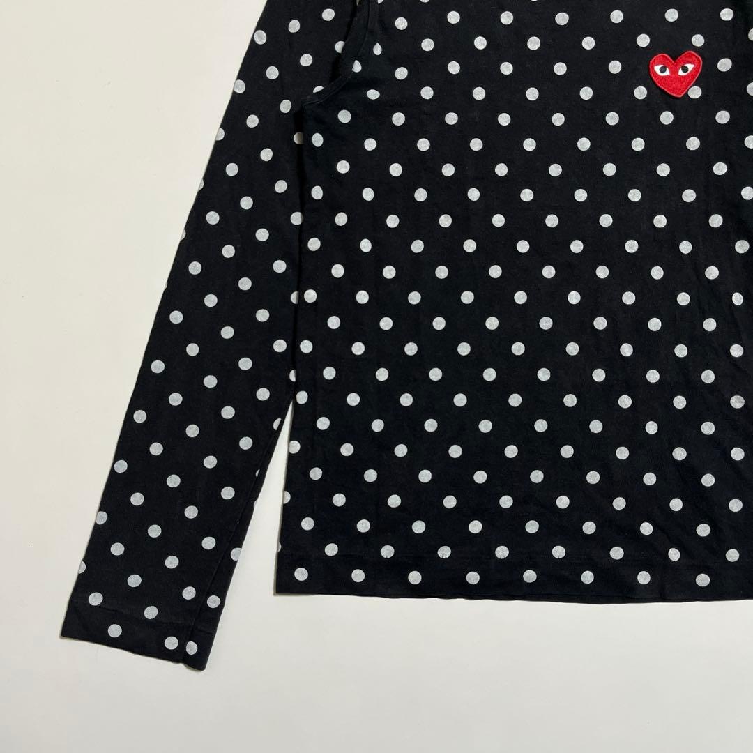 PLAY COMME de GARÇONS 長袖カットソー ドット ブラック S