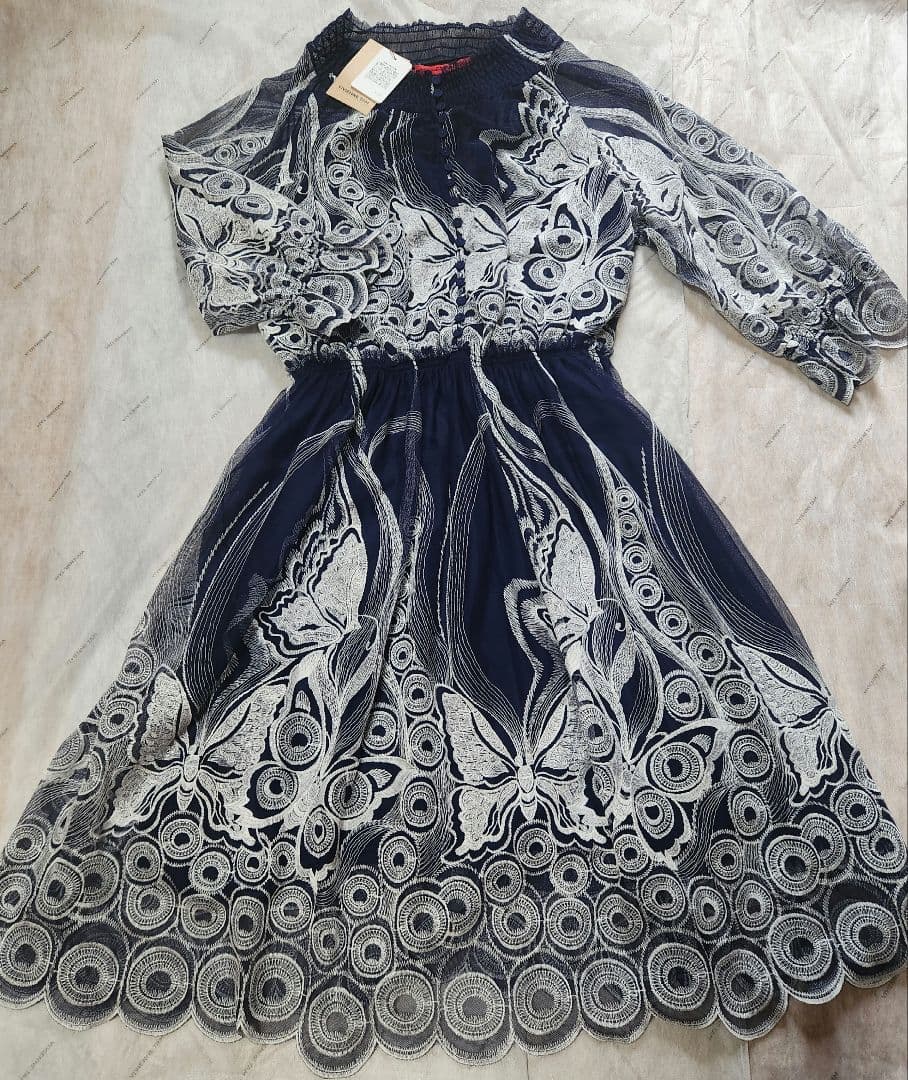 ヴィヴィアンタム・蝶々・バタフライ・レース・インポートワンピース・新品タグ付き