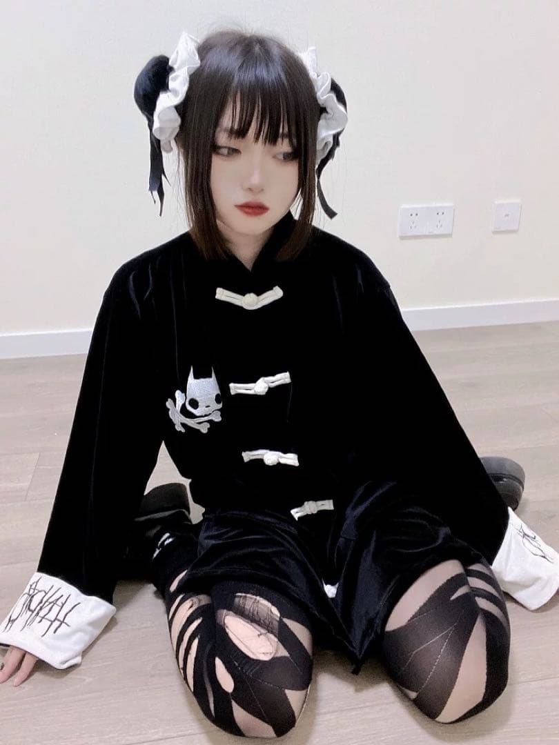 チャイナ風ゆったりトップス✦秋冬コーデ✦お出かけ普段着にもカワイイ