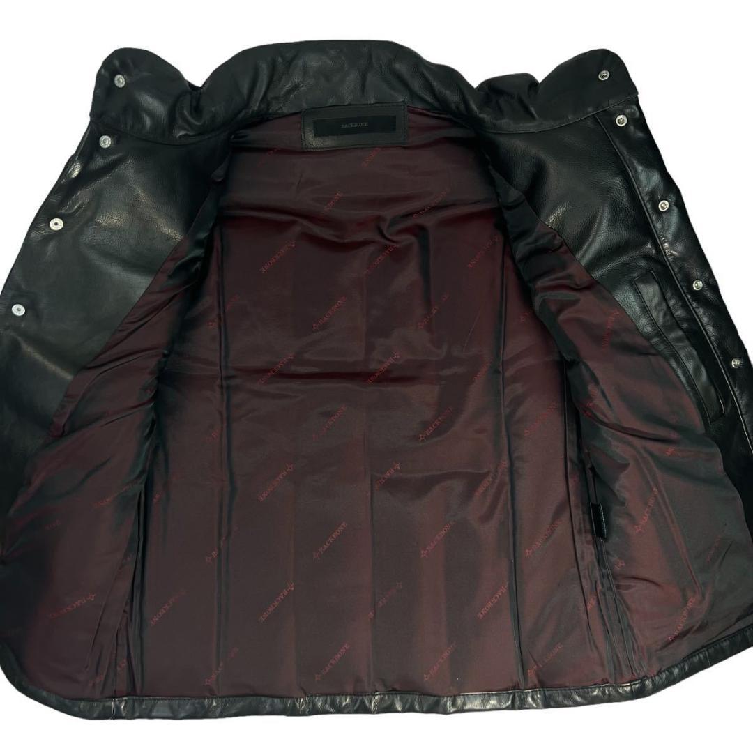 BACKBONE バックボーン レザーダウンベスト M