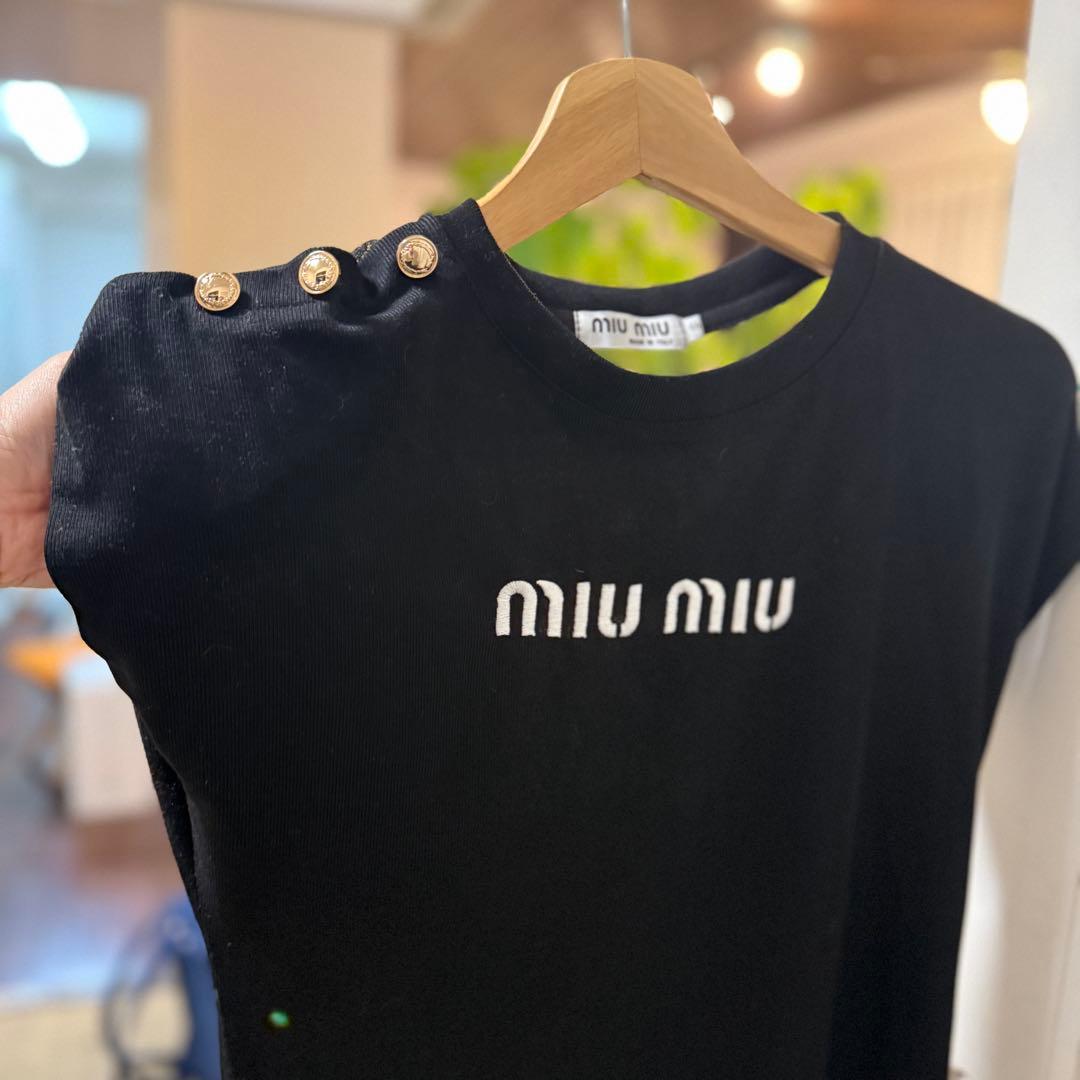 MIU MIU ショートワンピース ブラック