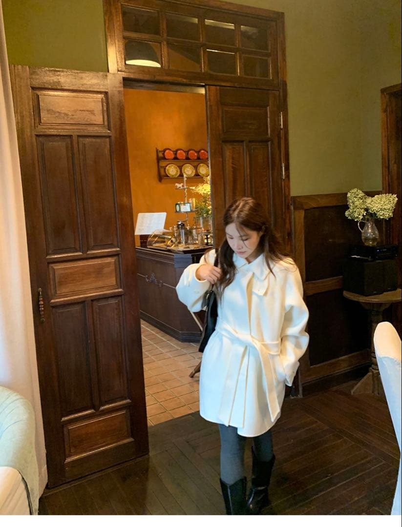 オーストラリア産メリノウール100% ハーフコート