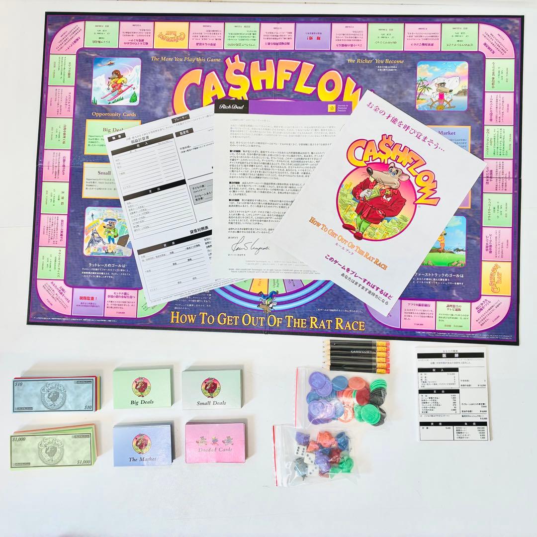 【良品 欠品なし】キャッシュフロー101 日本語版 ボードゲームAA