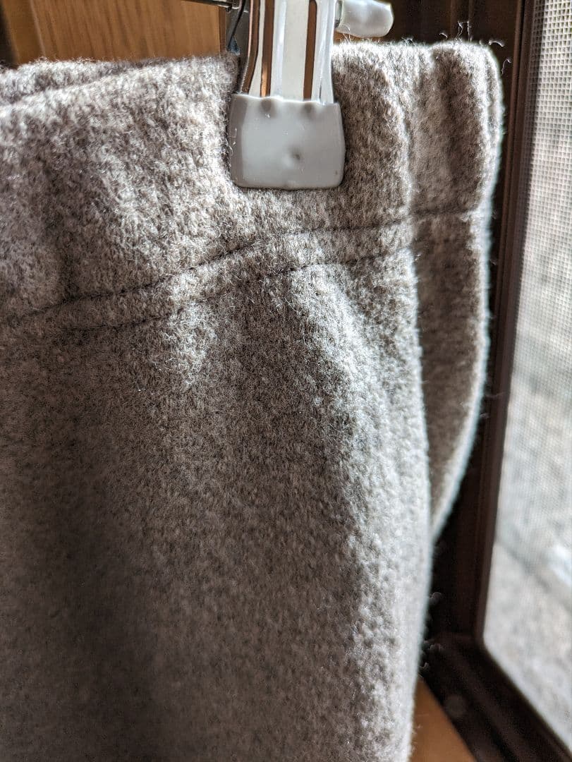 2021年　evam evaプレスウールパンツサイズ２　モカ