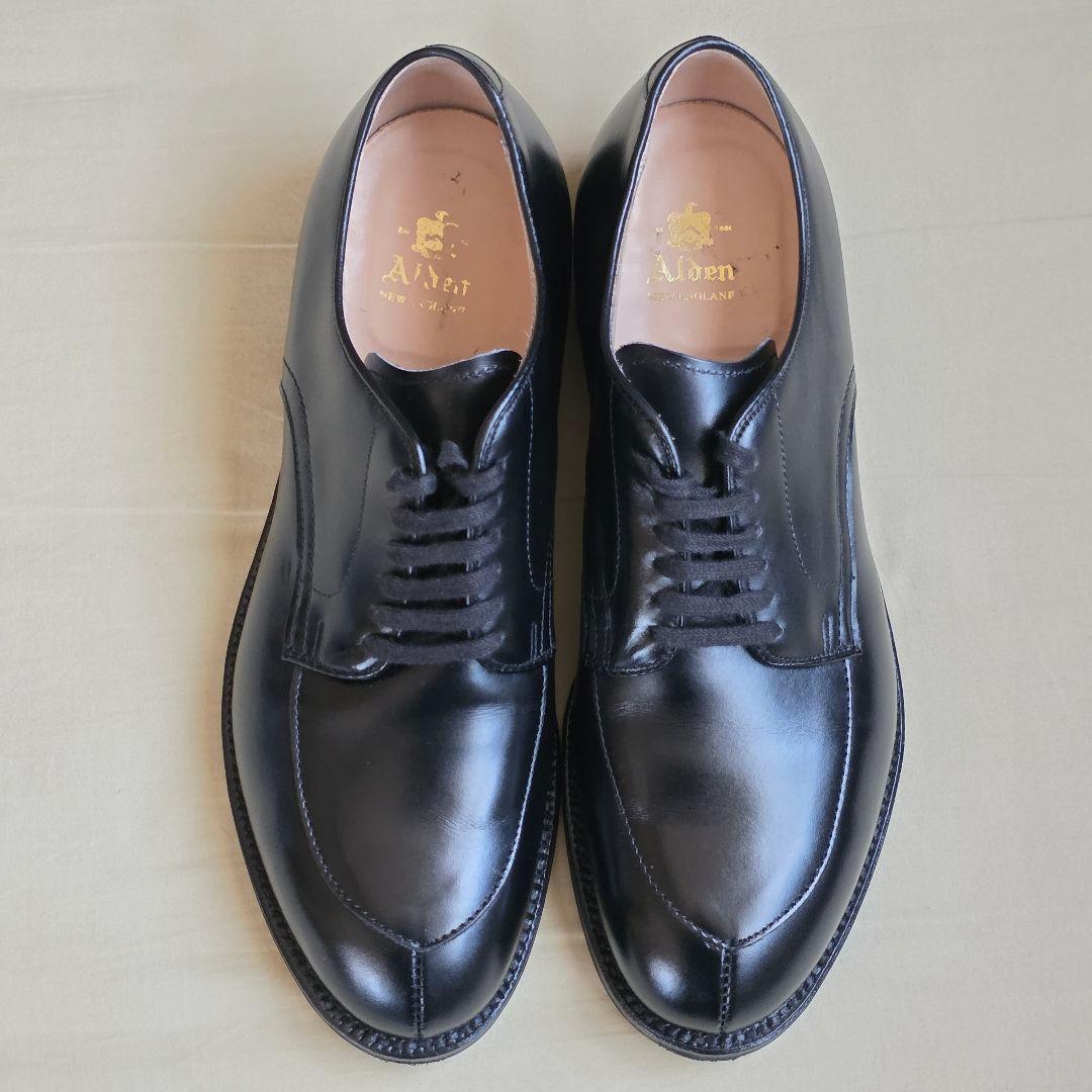 ALDEN オールデン Vチップ 54411 カーフ 黒 26.5cm