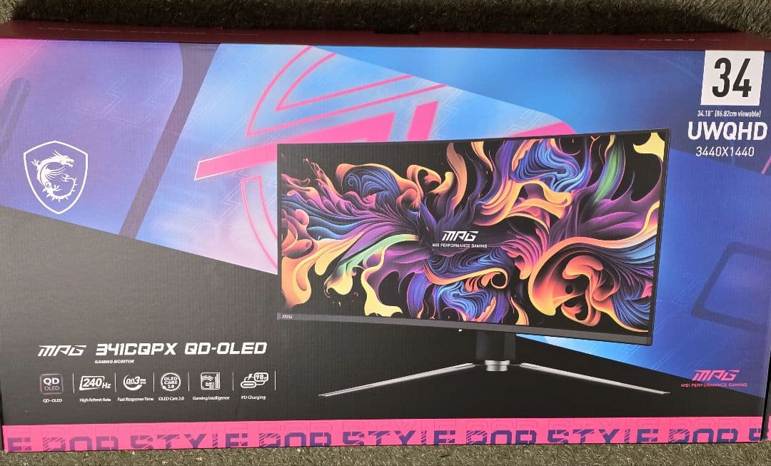 MSI MPG 341CQPX QD-OLED 34.18インチモニター