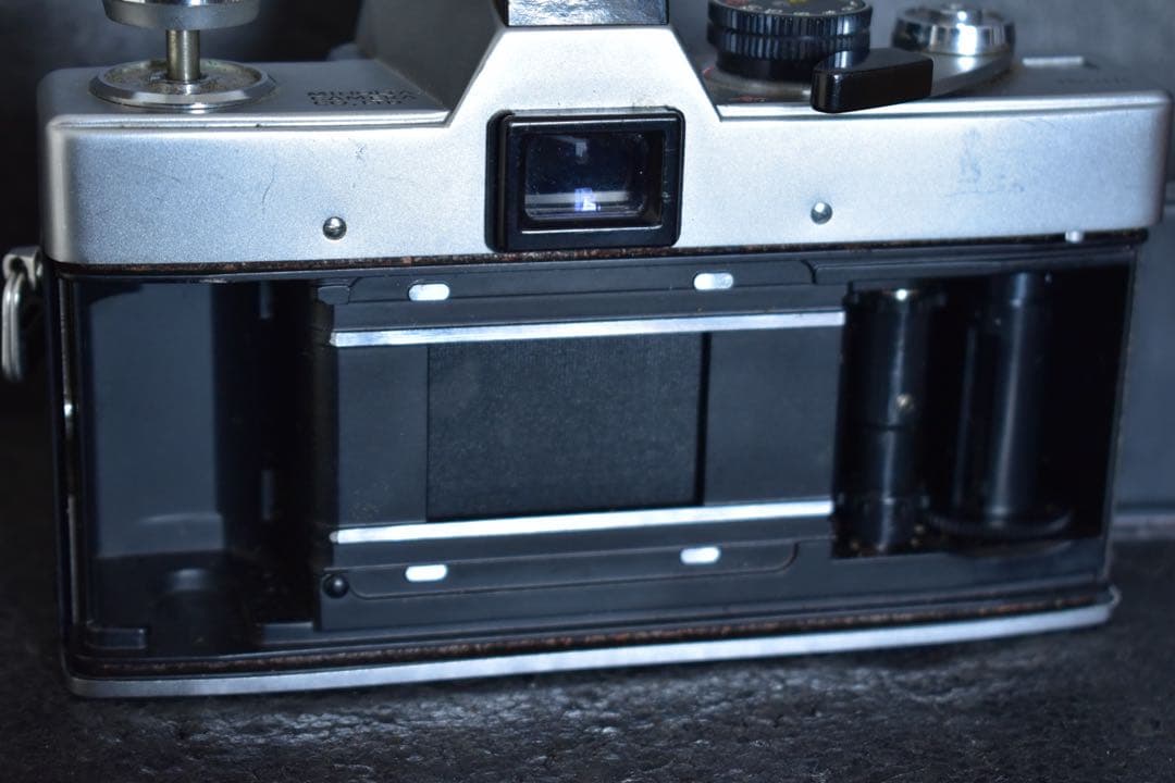 ミノルタ SRT101 シルバー ハーフレザーカバー 露出計動作OK