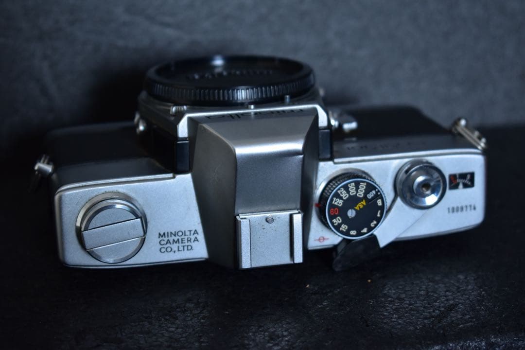 ミノルタ SRT101 シルバー ハーフレザーカバー 露出計動作OK