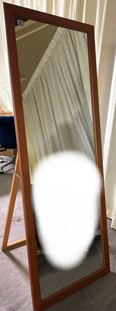 大型スタンドミラー ウッドフレーム