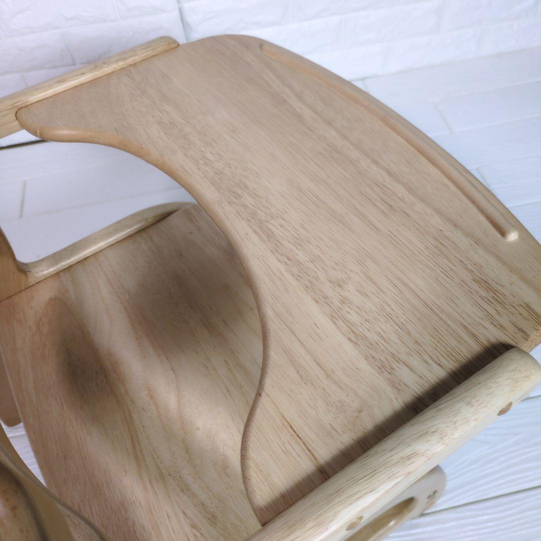 ◎未使用級◎　大和屋 　すくすくローチェアⅡ NA 木製　◎テーブルカバー付き◎