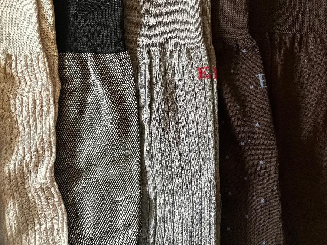 な*ん様 Ermenegildo Zegna ミドル丈 ソックス コットン 8本