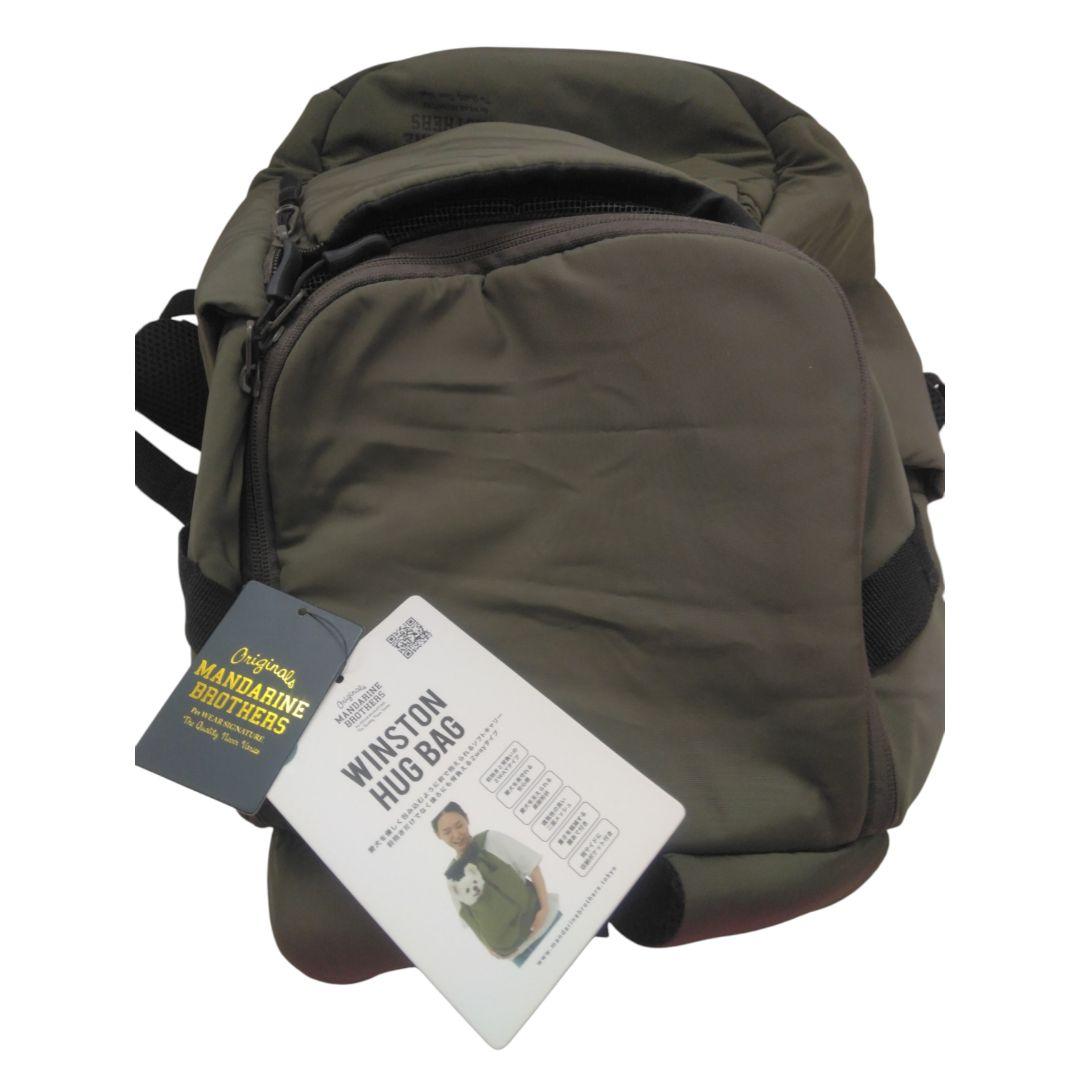 未使用品　MANDARINE BROTHERS カーキ ペットキャリーバッグ