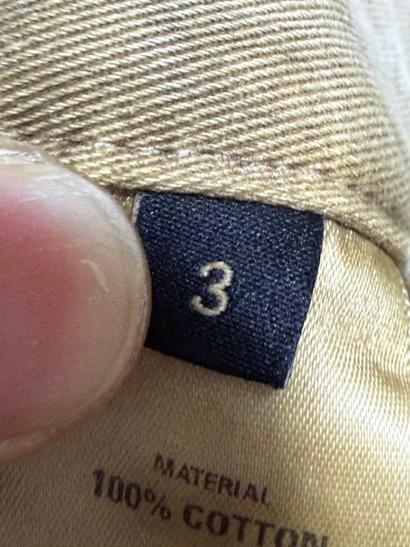 hyein seo ヘインソ　ベージュ カーゴパンツ ジッパーポケット付き