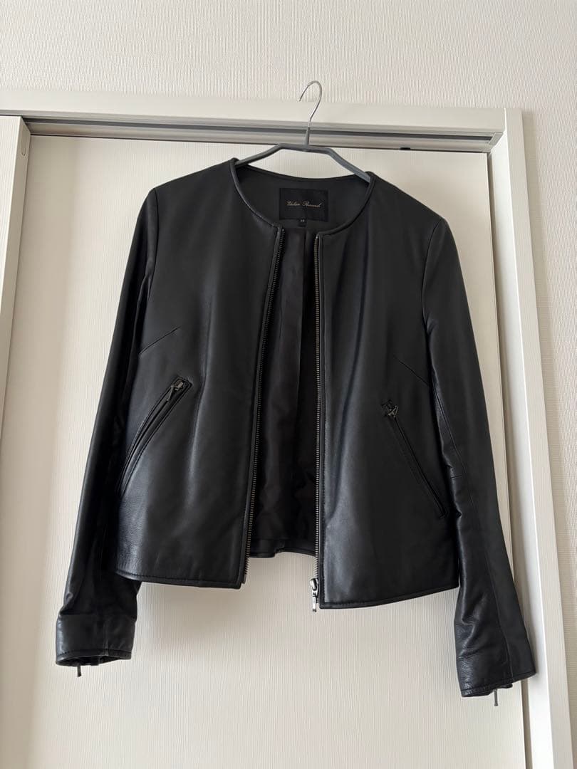 【美品】URBAN RESEARCH ノーカラーレザージャケット