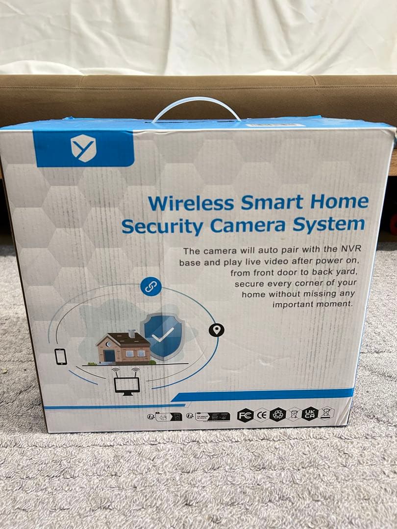 【新品】防犯カメラ　4台　モニターセット　YESCAM