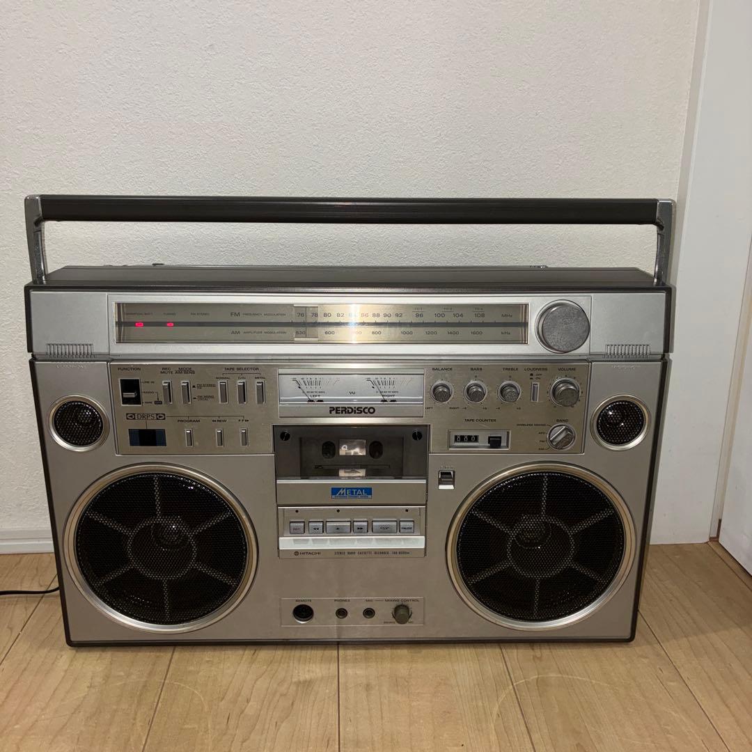名機　日立 TRK-8600 RMラジオ・カセットレコーダー　ジャンク品