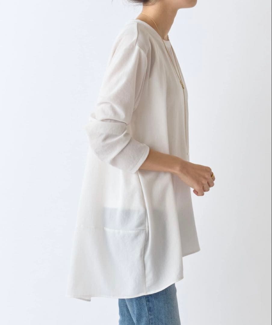 値下げ★新品未使用★ビアズリー 後ろドレープTブラウス