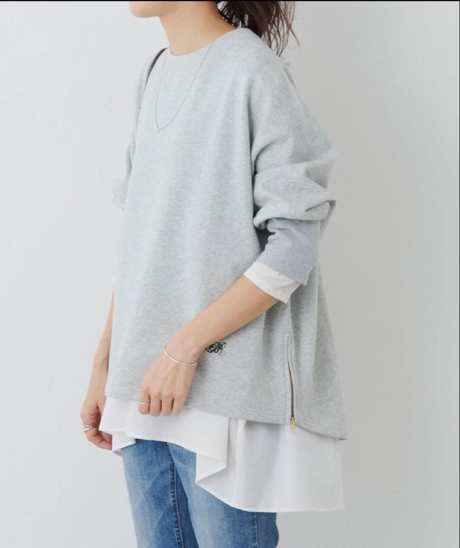 値下げ★新品未使用★ビアズリー 後ろドレープTブラウス