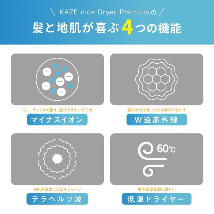 【初売新品未使用】KAZE nice Premium Dr.Beau ドライヤー