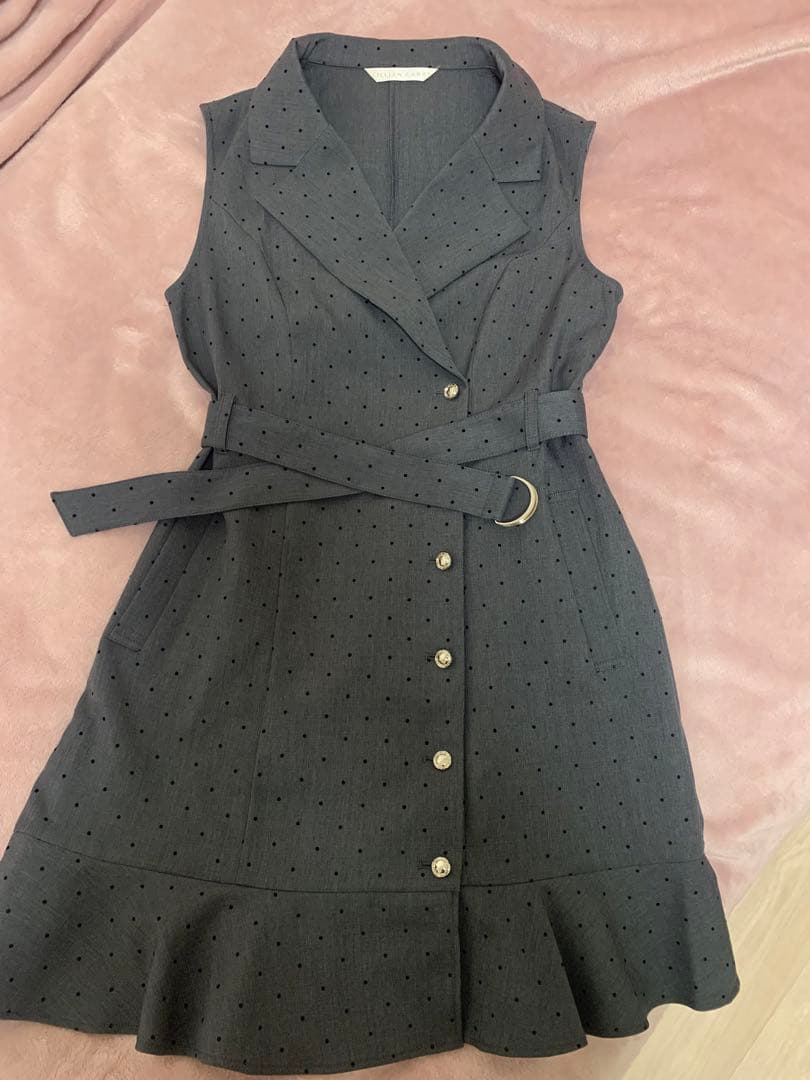 リリアンカラットヘムフレアジャケットミニワンピース