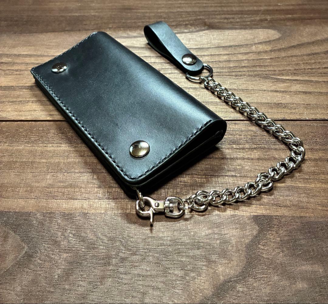 牛革ロングトラッカーウォレット