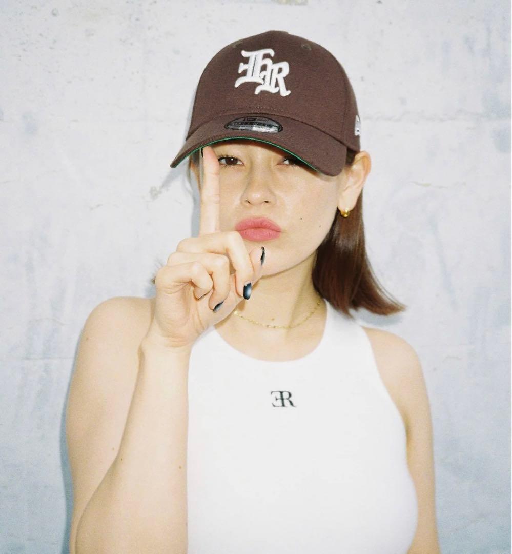 ER LOGO CAP BROWN ニューエラ M/L