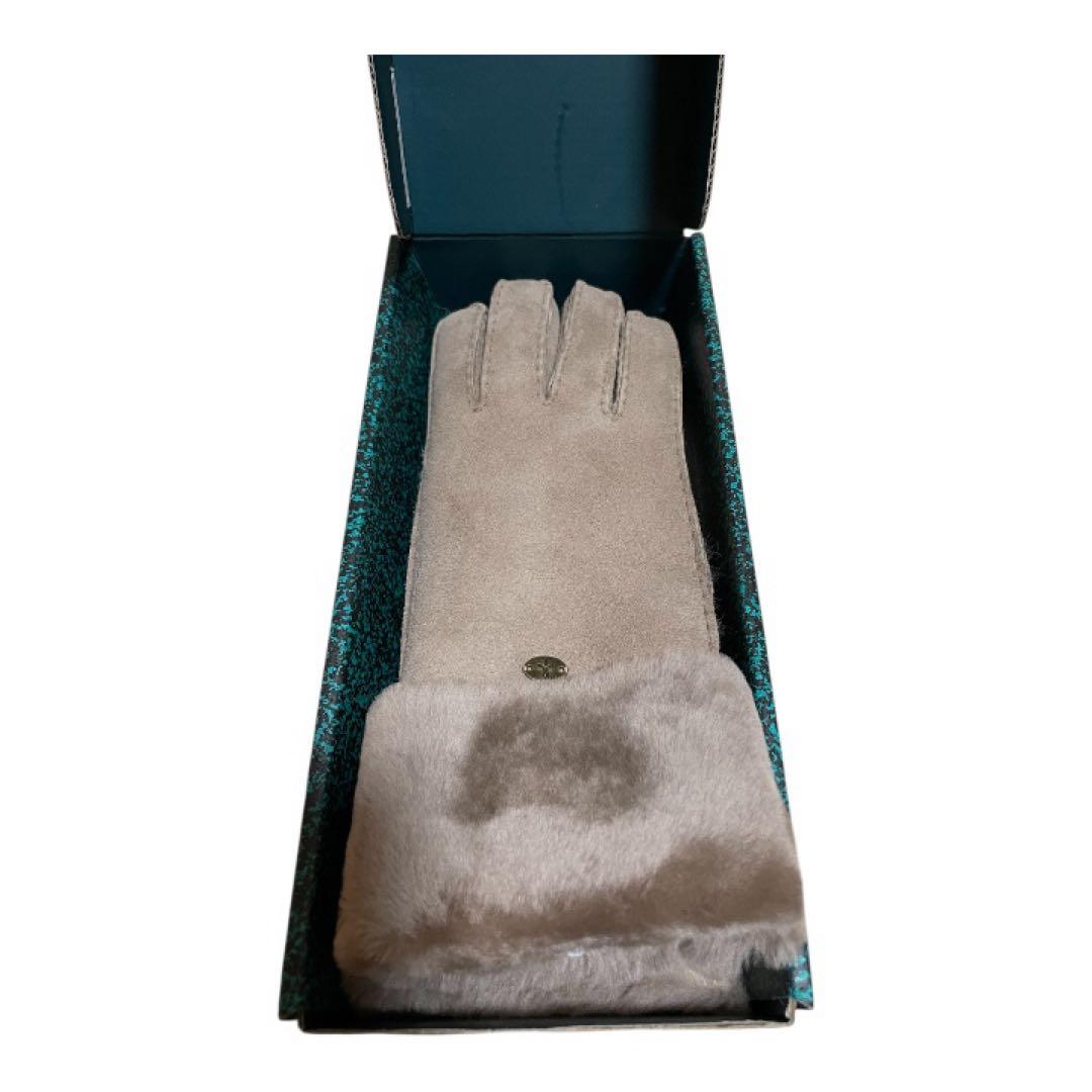 新品未使用　EMU Australia グレー手袋 ファー付き