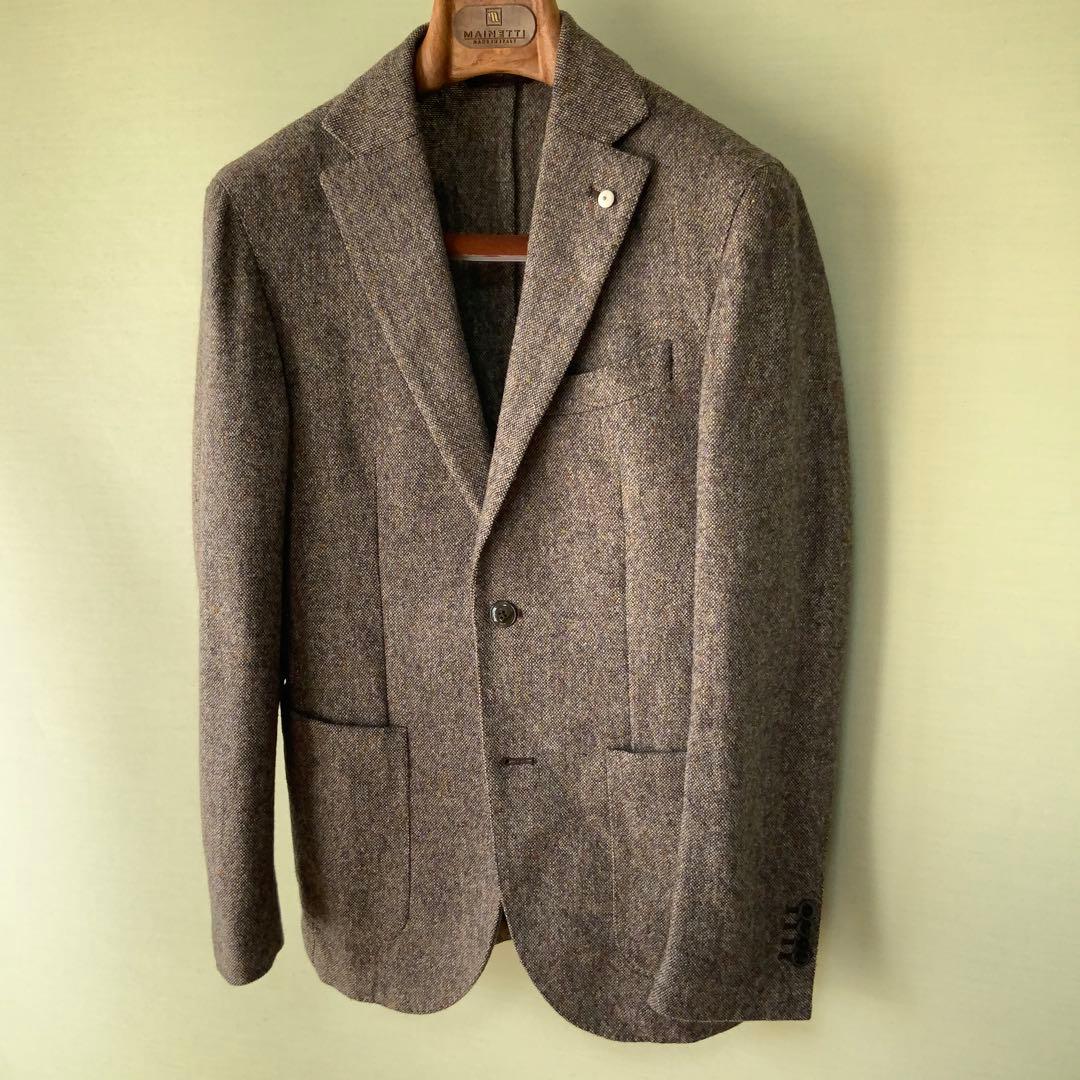L.B.M.1911 ルビアム ウールジャケット 44ブラウン ホームスパン伊製