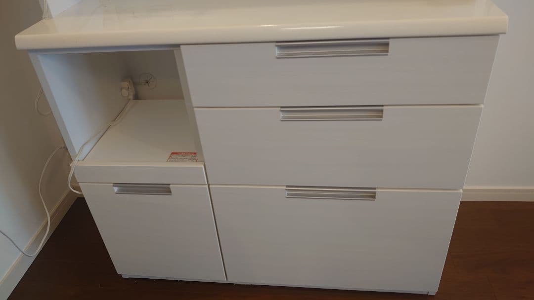 【UA】ニトリ　キッチンボード　ダリア　100KB-WH