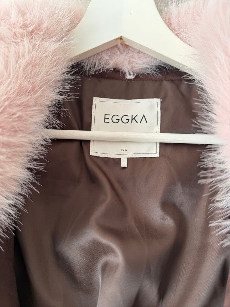 EGGKA フード付きブラウンジャケット