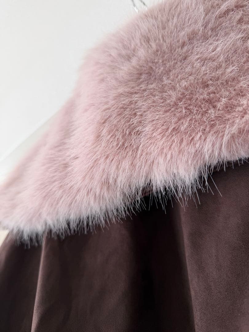 EGGKA フード付きブラウンジャケット