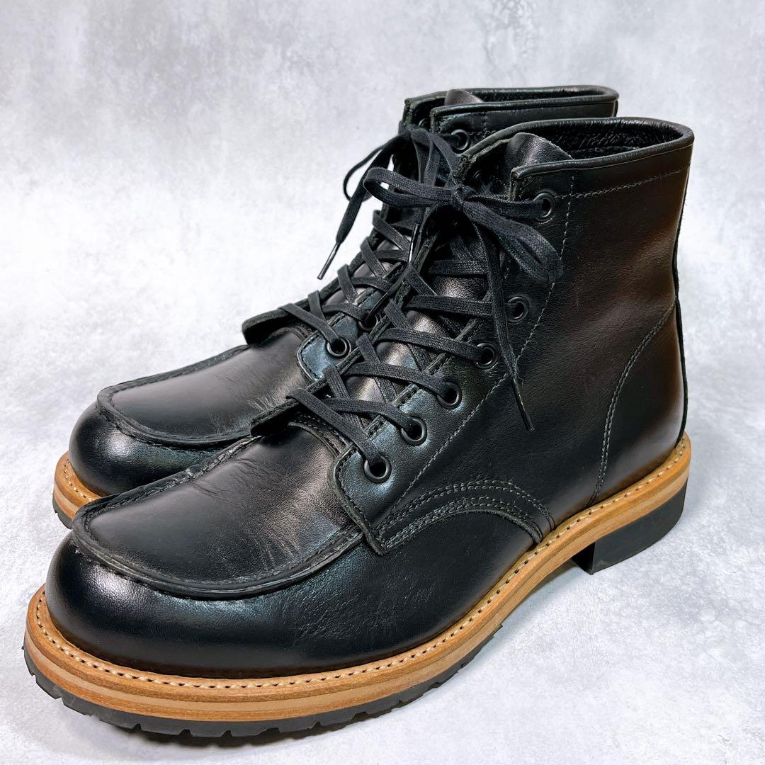 ☆未使用級☆【ホーキンス】ワークブーツ (27) モックトゥ　本革　レースアップ