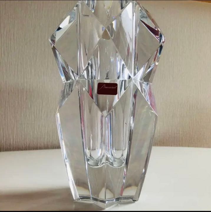美品 希少！レア　バカラ フラワー ベース 花瓶 リージェンお花の綺麗な今!