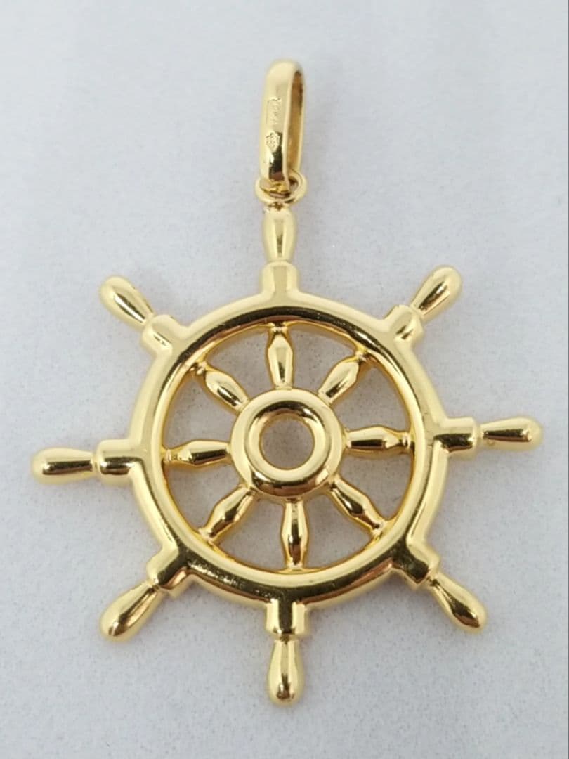 18金(K18)舵型 ペンダントトップ