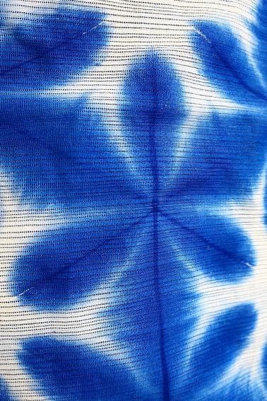 ★専用★美品 浴衣 古今 雪花絞り 白 青 バチ衿 綿絽 身丈164cm