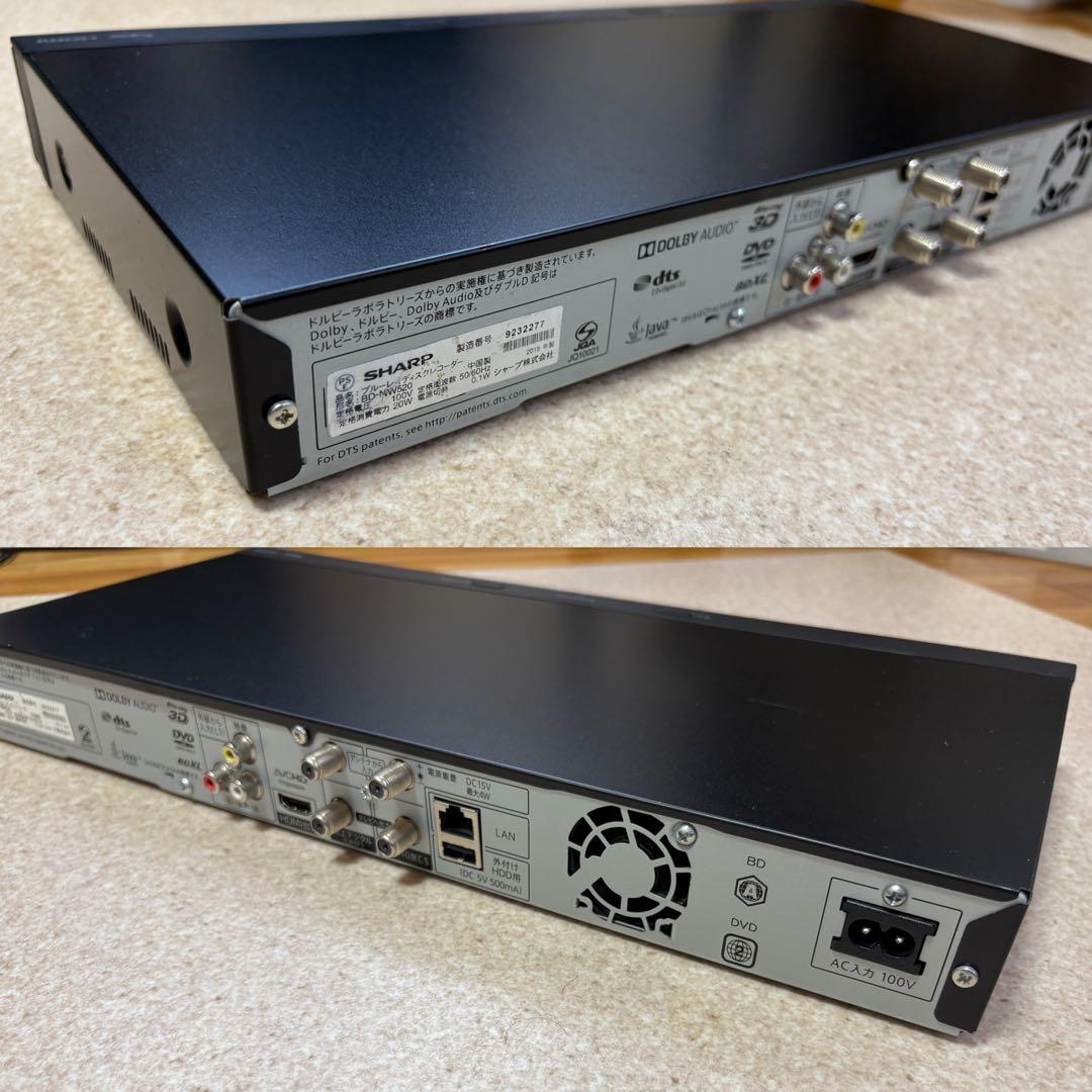 AQUOS ブルーレイレコーダ(W録/500GB)