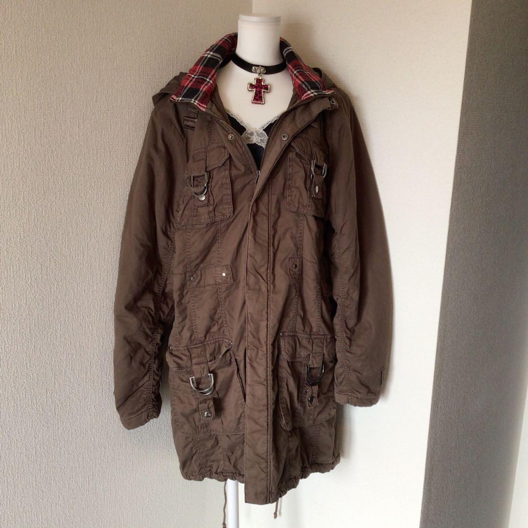 y2k 00s archiveロングジャケット 平成ギャル グランジ　3L