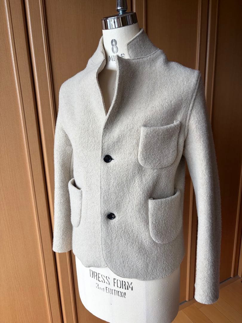 オールドマンズテーラー　M ベージュ　ウールフェルトジャケット